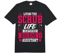 Living The Scrub Certified Nursing Assistant - CNA Nurse Comfort Colors Adult Heavyweight T-Shirt