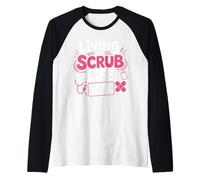 Living The Scrub Life Certified Nursing Assistant CNA Women Raglan Baseball Tee