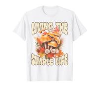 Living The Simple Life Retro Cottagecore Mushrooms T-Shirt
