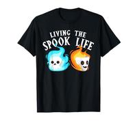 Living The Spook Life Funny Spooky Ghost Bait Design T-Shirt
