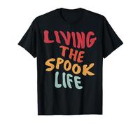 Living The Spook Life Funny Spooky Ghost Bait Design T-Shirt
