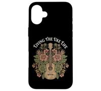 Living The Uke Life Tropical Ukulele Hawaii Music Vibes Case for iPhone 16 Plus