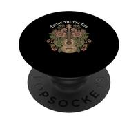 Living The Uke Life Tropical Ukulele Hawaii Music Vibes PopSockets Adhesive PopGrip