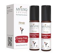 Living Therapy - Cramp Free Roll On Blend Of Pure Essential Oils in Roll On Bottle, Relief From Menstrual Pain (Pack of 2):