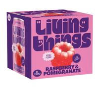 Living Things - Raspberry & Pomegranate Soda 4x330ml