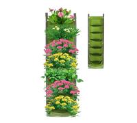 Living Wall Planter, Pocket Planter, Wall Construction Bag with 6 Pockets, Inner Walls Planter System Interior, Waterproof Plant Holder, Vertical and Wall Planter, Balcony Decoration, Flower Growth