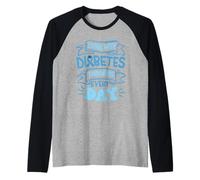Living with Diabetes, Thriving Every Day Raglan Baseball Tee