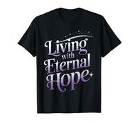 Living with Eternal Hope Inspirational Communion Wear T-Shirt