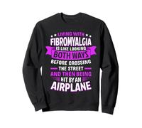 Living With Fibromyalgia Awareness Fibro Survivor Sweatshirt