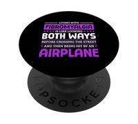 Living With Fibromyalgia Awareness Fibro Warrior PopSockets Adhesive PopGrip
