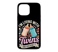 Living With Twins and Rocking It Twin Mom Case for iPhone 13 Pro Max
