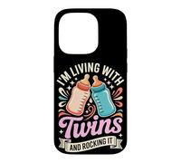 Living With Twins and Rocking It Twin Mom Case for iPhone 14 Pro