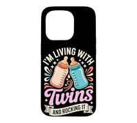 Living With Twins and Rocking It Twin Mom Case for iPhone 15 Pro