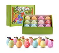 Livingandhome 12Pcs Dino Egg Bath Bomb Kit with Dinosaur Toy Bath Bombs for Kids | TJ Hughes