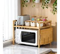 LIVINGANDHOME Free Standing Kitchen Organizer Storage Shelf Spice Jars Rack