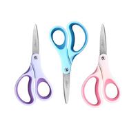 LIVINGO 6" Kids Safety Scissors 3Pk, Blunt Tip Paper-Craft for School | Safe Blunt-Tip Kids Scissors - Stainless Steel Blades Cut Paper Smoothly, Small Hands, Lightweight 6" Size for Easy control