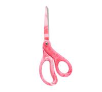LIVINGO Heavy Duty Scissors - 8 Inch Sharp Stainless Steel Paper Shears for Cutting Leather, Carpet, Material, Right-Handed, Ergonomic Pink Gradient Handle