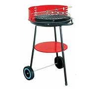 Livingshire 17" Round BBQ Grill | Portable Barbecues Grill with Adjustable Height and Two Wheels |Outdoor Cooking Barbecue Set for Picnic, Patio, Backyard, Garden
