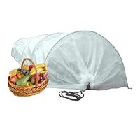 Livingshire 3m Grow Tunnel | Fleece, Transparent PE, Net Cloche Plant Insects Protection Netting | Protect Veg Plants Fruits Flowers | Vegetables for Outdoor Garden Planting Allotment | Fleece