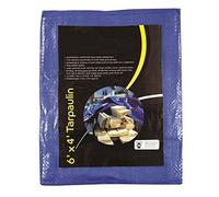 Livingshire Tarpaulin Tarpoline Tarp For Universal Covering | Waterproof Cover for Garden Furniture, Camping, Roof Caravan Building Site Ground Sheet With Eyelets | 1.21m x 1.82m