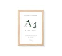 LIVINGTASTE A4 picture frame 21x29.7 cm Natural Oak Finish with acrylic front, 1 Pack, ideal Certificates & diplomas, Documents in office or home