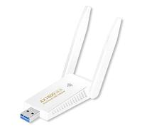 LIVINGTHING Wireless USB 3.0 WiFi 6 Adapter, 1800Mbps Dual Band 5GHz 2.4GHz PC WiFi Adapter for Desktop, High Gain Antenna, WPA3 Security, Windows 11/10/7 Compatible