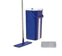 Livington Touchless Mop - Floor Mop Set with Bucket for Wringing Without Bending - Mop for Easy Cleaning and Clean Hands - 2.7 L Mop Bucket