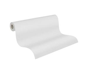 Livingwalls 396551 White Plain Non-Woven Wallpaper with Fine Structure for Various Rooms 10.05 m x 0.53 m Made in Germany