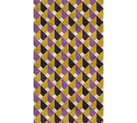 Livingwalls 398491 Photo Wallpaper 3D Effect in Violet, Yellow, White - High-Quality Non-Woven Wallpaper with Motif on 1.59 m x 2.80 m - Made in Germany