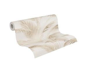 Livingwalls A.S. Création MICHALSKY 399801 Non-Woven Wallpaper Palm Trees Jungle Wallpaper in Cream, Beige, Brown - Luxury Wallpaper Designed