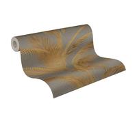Livingwalls A.S. Création MICHALSKY 399804 Non-Woven Wallpaper Palm Trees Wallpaper Jungle Design in Gold, Grey, Metallic - Luxury Wallpaper