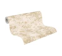 Livingwalls A.S. Création Vibes & Styles Astrid Whispering Woods Non-Woven Wallpaper - Forest Wallpaper with Watercolour Trees, Misty Shades, Floral Wallpaper, Trees, 10.05 m x 0.53 m, Cream/Yellow