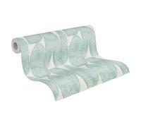 Livingwalls Banana Leaf Grey Floral Wallpaper - Matte Non-woven Wallpaper - 10.05 m x 0.53 m - Made in Germany