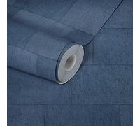 Livingwalls Brick Wallpaper Titanium 3 Non-Woven Wallpaper 10.05 m x 0.53 m Blue Made in Germany 382015 38327-3