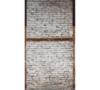 Livingwalls Brown Brick & Stone Effect Vinyl Wall Mural 1.5M X 2.8M For Living Room, Bedroom And Hallway