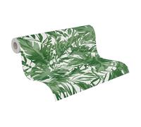 Livingwalls CosmoLiving Non-Woven Wallpaper with Jungle Design in Green, White - 10,05 x 0,53 m Patterned Wallpaper by Cosmopolitan - 790634