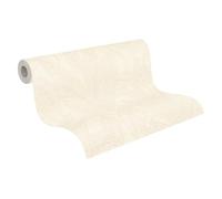 Livingwalls Cosmopolitan 790641 Non-Woven Wallpaper with Leaf Structure in Cream, Grey, Green - Floral Leaves Wallpaper 10.05 m x 0.53 m