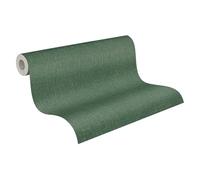 Livingwalls CosmoLiving Textured Non-Woven Wallpaper in Green, Brown - 10,05 x 0,53 m Solid Colour Wallpaper by Cosmopolitan - 790673