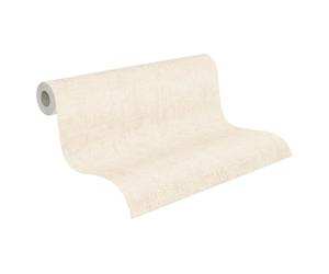 Livingwalls Cosmopolitan 791096 Non-Woven Wallpaper with Textile Structure in Beige, Cream - Plain Wallpaper 10.05 m x 0.53 m