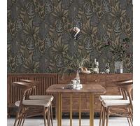Livingwalls Famous Garden 393465 Non-Woven Wallpaper Grey Beige Brown 10.05 m x 0.53 m Made in Germany