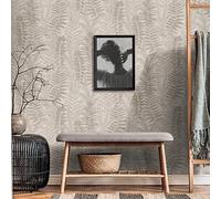 Livingwalls Famous Garden 393475 Non-Woven Wallpaper Grey Beige Taupe 10.05 m x 0.53 m Made in Germany