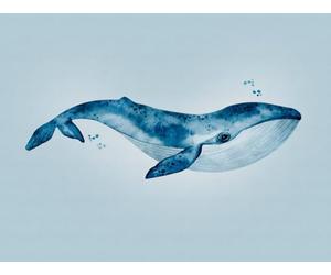 Livingwalls Fish The Wall Non-Woven Wallpaper 3.71 m x 2.80 m Blue Made in Germany 383001 383001