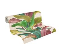 Livingwalls Floral Wallpaper Metropolitan Stories 2 A.S. Création Non-Woven 10.05 m x 0.53 m Multicolored Creme Made in Germany 378621 37862-1