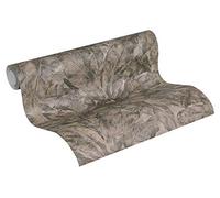 Livingwalls Forest Wallpaper Metropolitan Stories Non-Woven Francesca - Milano 10.05 m x 0.53 m Silver Beige Black Made in Germany 369271 36927-1