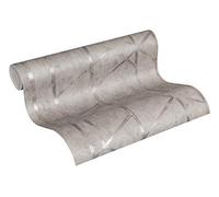 Livingwalls Geometric Wallpaper Metropolitan Stories Non-Woven Francesca - Milano 10.05 m x 0.53 m Grey Silver Made in Germany 369282 36928-2