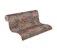 Japanese Wallpaper Metropolitan Stories 2 A.S. Création Non-Woven 10.05 m x 0.53 m Brown Red Black Made in Germany 378595 37859-5