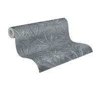 Livingwalls MICHALSKY 399842 Non-Woven Wallpaper Jungle High-Quality Wallpaper with Leaves in Grey Luxury Wallpaper Designed