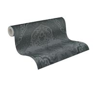 Livingwalls My Home My Spa 387085 Non-Woven Wallpaper Bedroom 10.05 m x 0.53 m Made in Germany, Black, Dark Grey