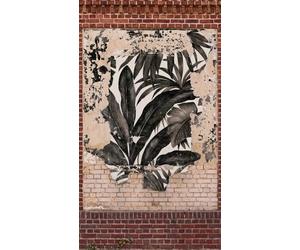 Livingwalls Non-Woven Wallpaper Concrete Style in Beige, red, Cream - 1,59 x 2,80 m Industrial Design Wallpaper XXL Wall Mural - 392451
