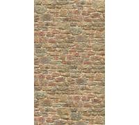 Livingwalls Non-Woven Wallpaper, Stone Look Wallpaper in Red and Brown, Wall Wallpaper for Various Rooms, XXL Wall Picture, 2.80 m x 1.59 m